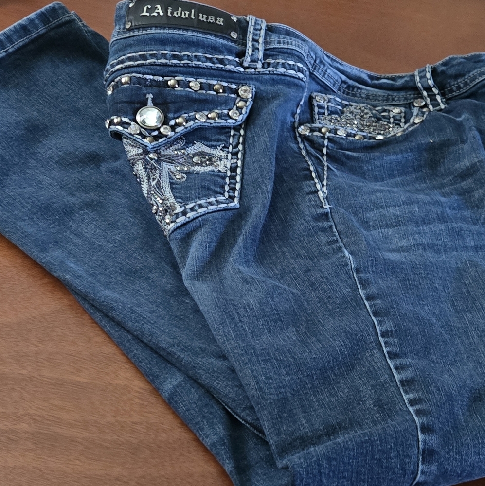 L.A. idol Women's Blue Jeans Size 15 /34